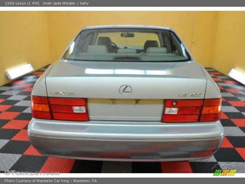Silver Jade Metallic / Ivory 1999 Lexus LS 400