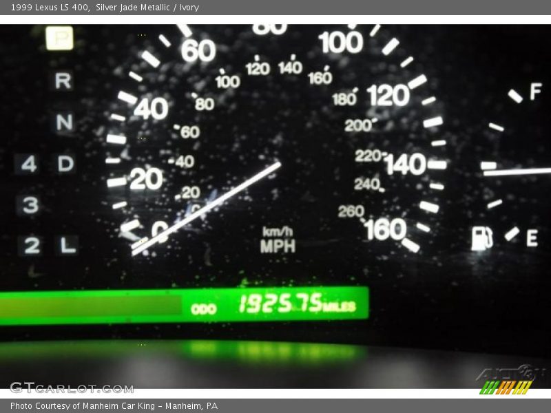 Silver Jade Metallic / Ivory 1999 Lexus LS 400