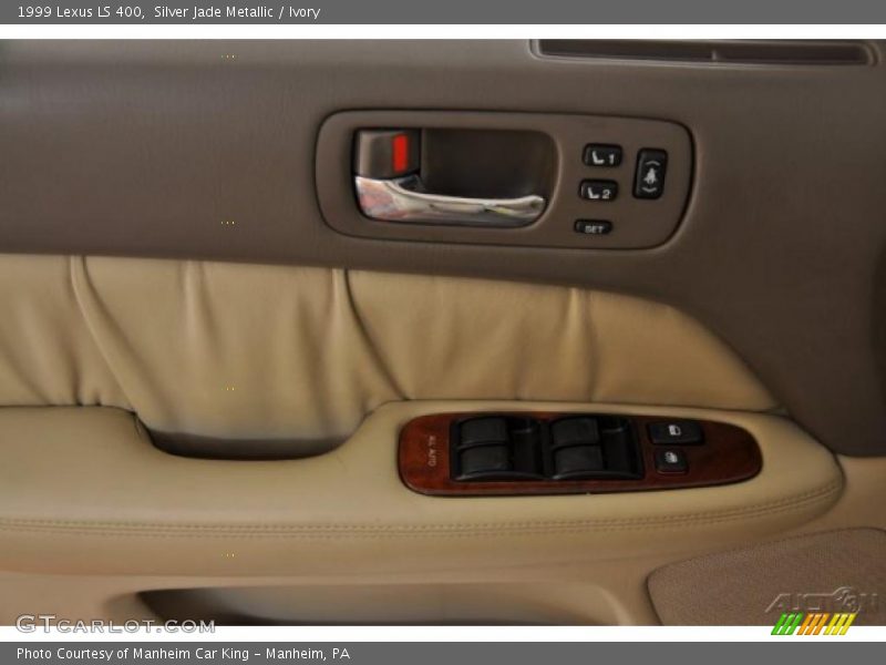 Silver Jade Metallic / Ivory 1999 Lexus LS 400
