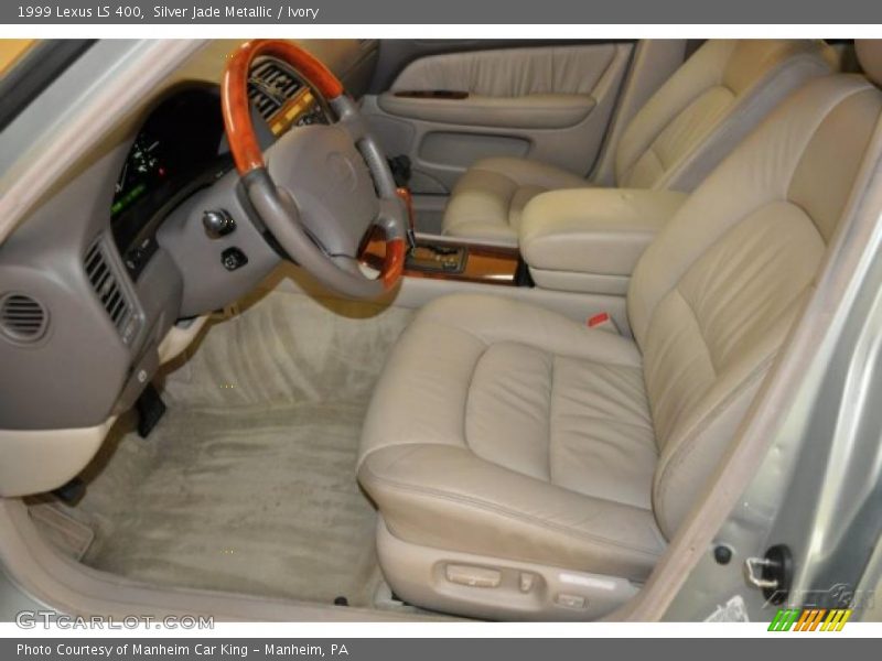 Silver Jade Metallic / Ivory 1999 Lexus LS 400