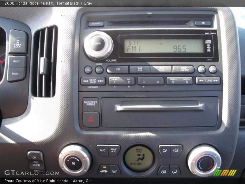 Formal Black / Gray 2008 Honda Ridgeline RTX