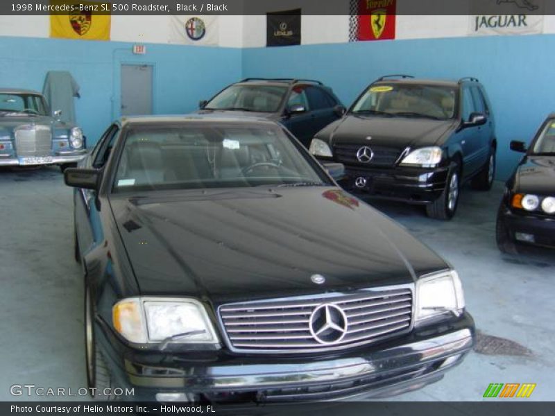 Black / Black 1998 Mercedes-Benz SL 500 Roadster