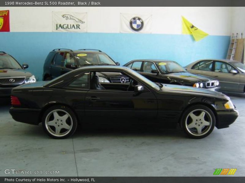 Black / Black 1998 Mercedes-Benz SL 500 Roadster