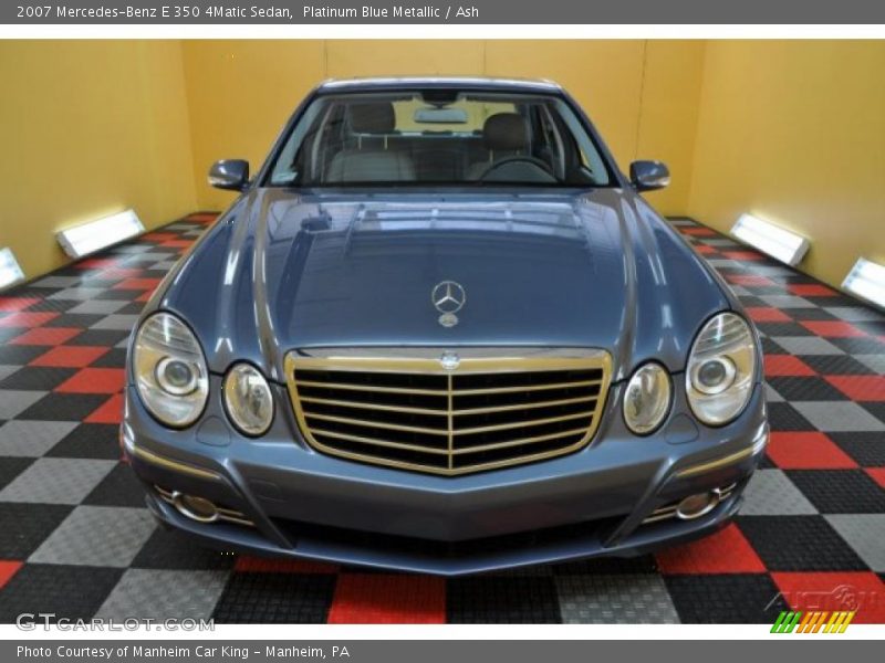 Platinum Blue Metallic / Ash 2007 Mercedes-Benz E 350 4Matic Sedan