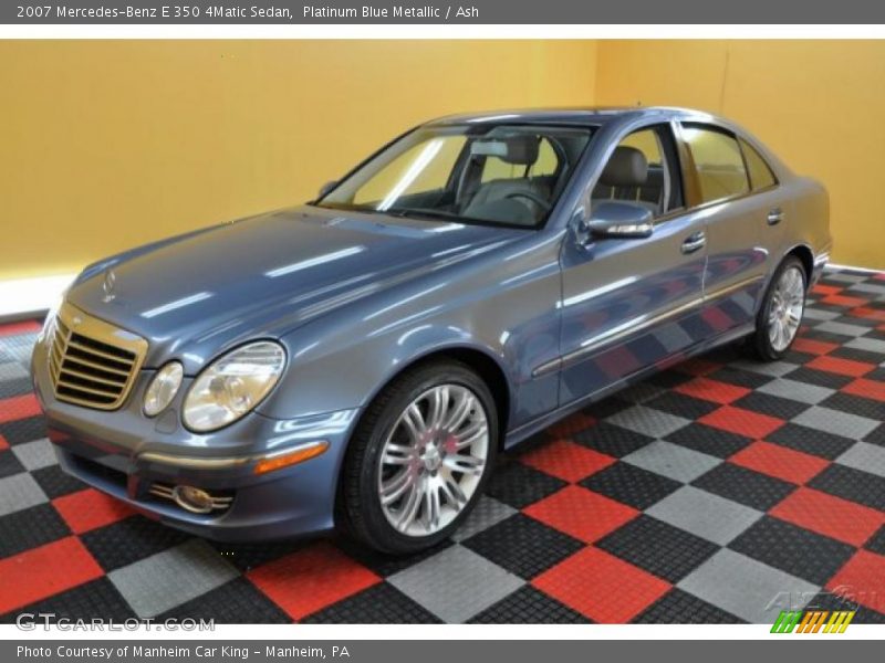 Platinum Blue Metallic / Ash 2007 Mercedes-Benz E 350 4Matic Sedan