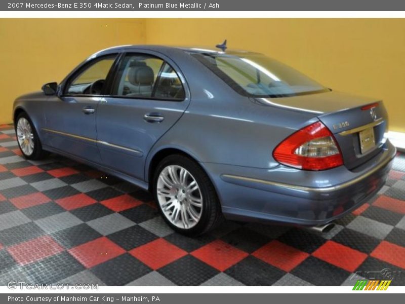 Platinum Blue Metallic / Ash 2007 Mercedes-Benz E 350 4Matic Sedan