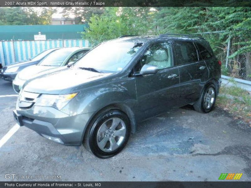 Nimbus Gray Metallic / Taupe 2007 Acura MDX Sport