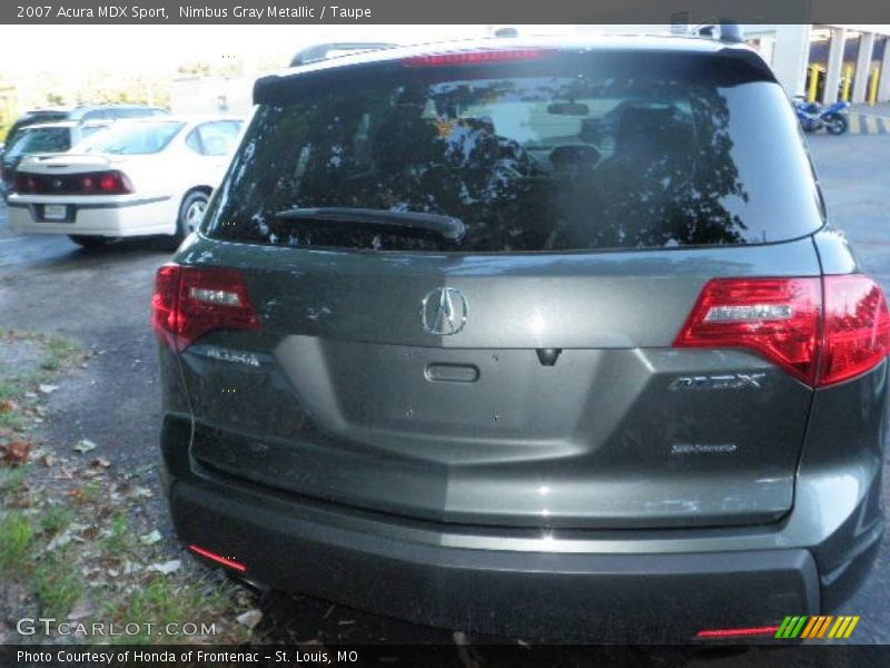 Nimbus Gray Metallic / Taupe 2007 Acura MDX Sport