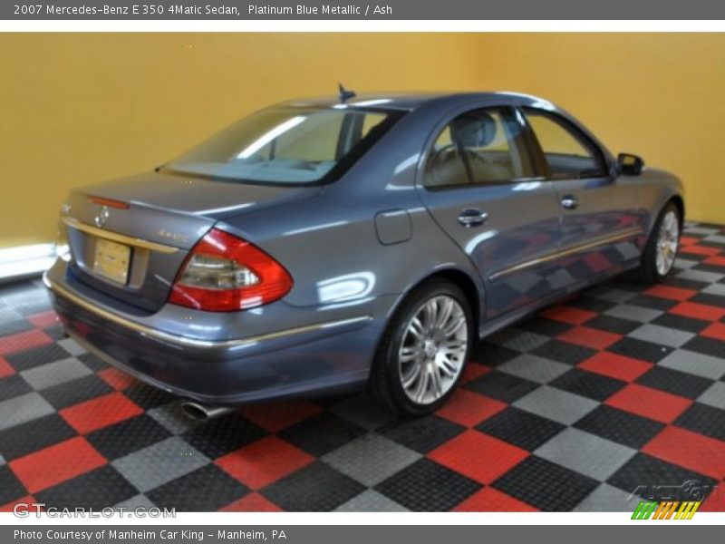 Platinum Blue Metallic / Ash 2007 Mercedes-Benz E 350 4Matic Sedan