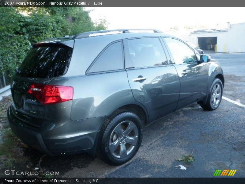 Nimbus Gray Metallic / Taupe 2007 Acura MDX Sport