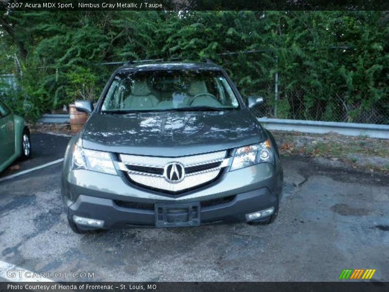 Nimbus Gray Metallic / Taupe 2007 Acura MDX Sport