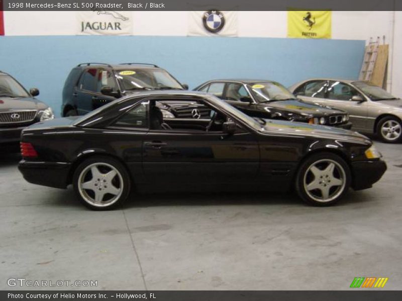 Black / Black 1998 Mercedes-Benz SL 500 Roadster