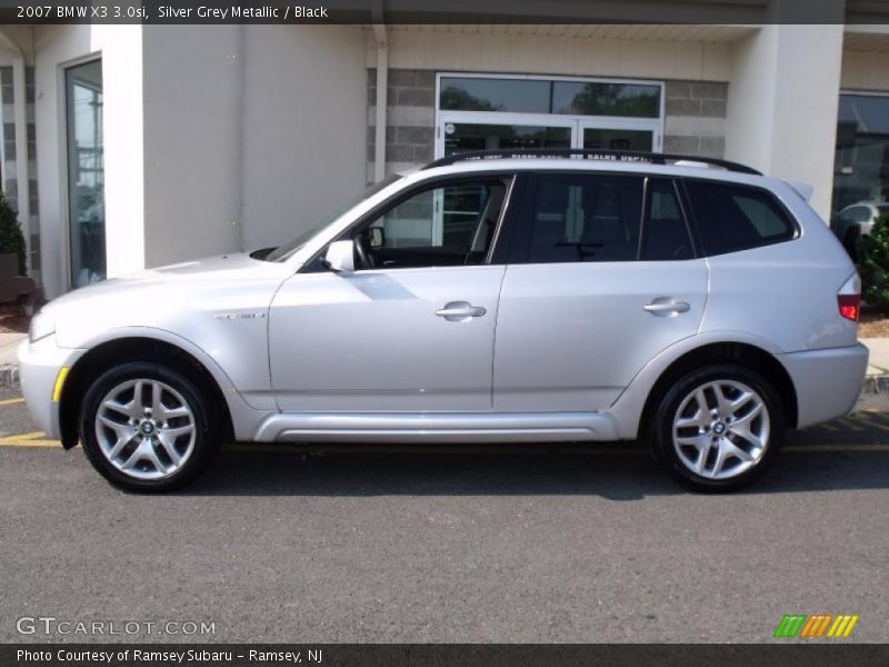 Silver Grey Metallic / Black 2007 BMW X3 3.0si