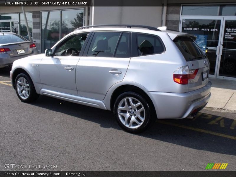 Silver Grey Metallic / Black 2007 BMW X3 3.0si