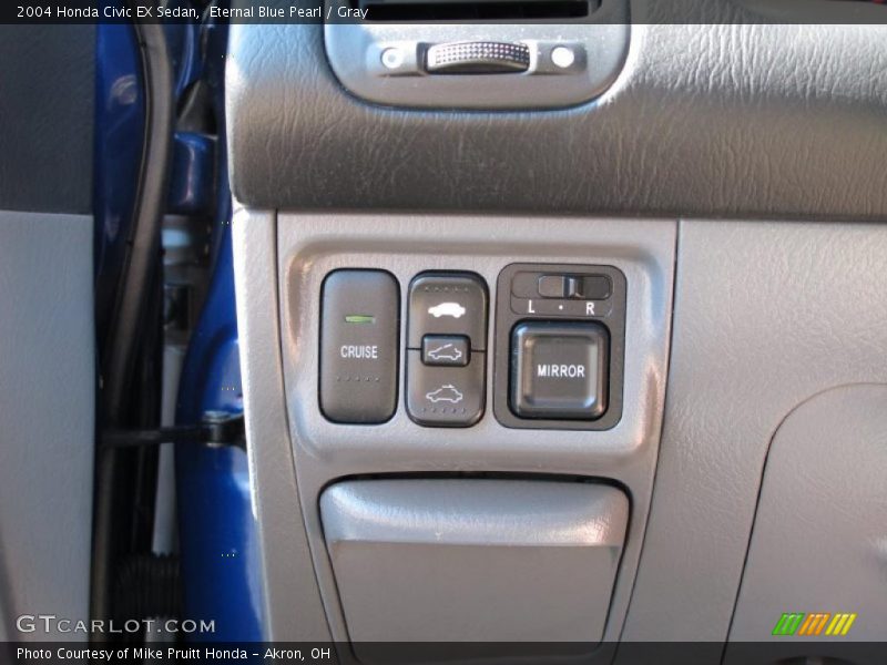 Eternal Blue Pearl / Gray 2004 Honda Civic EX Sedan