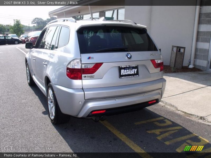 Silver Grey Metallic / Black 2007 BMW X3 3.0si