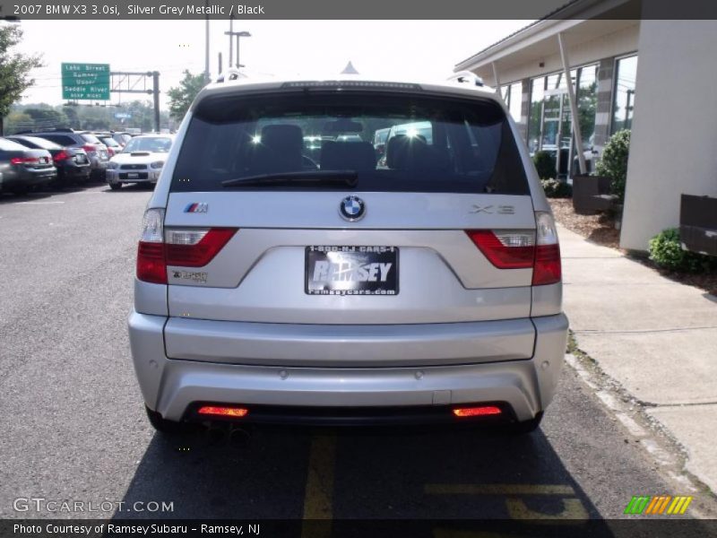 Silver Grey Metallic / Black 2007 BMW X3 3.0si