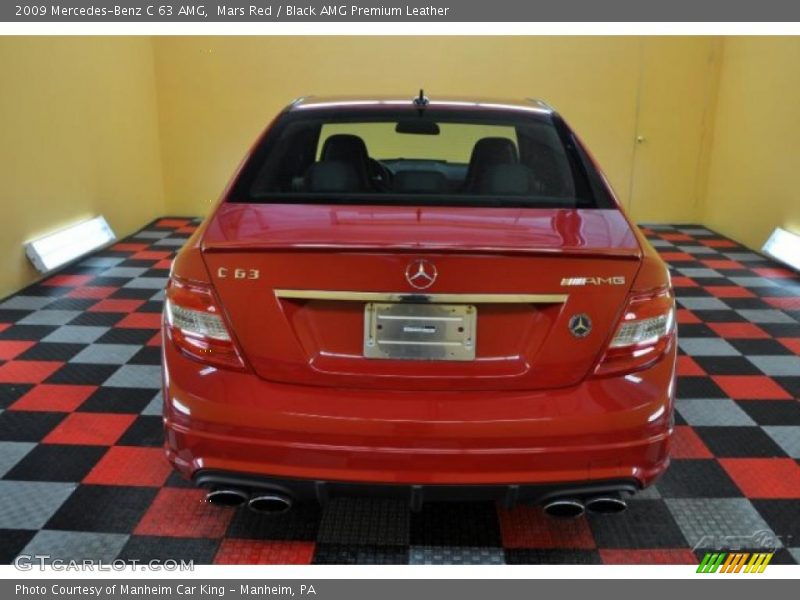 Mars Red / Black AMG Premium Leather 2009 Mercedes-Benz C 63 AMG