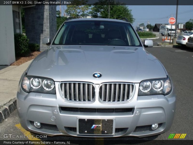 Silver Grey Metallic / Black 2007 BMW X3 3.0si