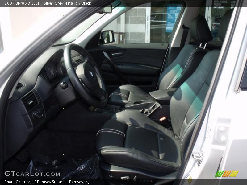 Silver Grey Metallic / Black 2007 BMW X3 3.0si