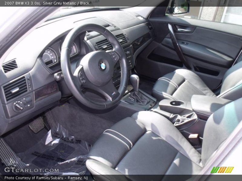 Silver Grey Metallic / Black 2007 BMW X3 3.0si