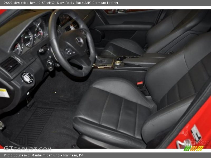 Mars Red / Black AMG Premium Leather 2009 Mercedes-Benz C 63 AMG