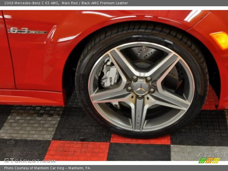 Mars Red / Black AMG Premium Leather 2009 Mercedes-Benz C 63 AMG