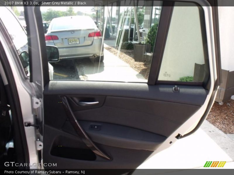 Silver Grey Metallic / Black 2007 BMW X3 3.0si
