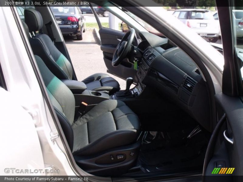 Silver Grey Metallic / Black 2007 BMW X3 3.0si