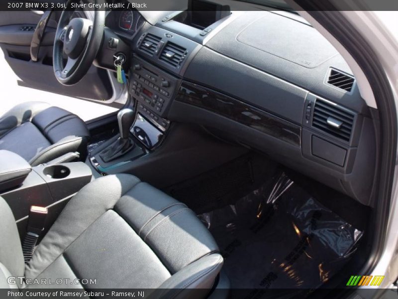 Silver Grey Metallic / Black 2007 BMW X3 3.0si