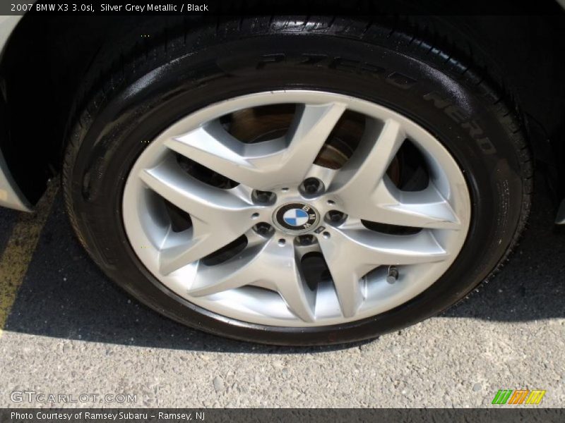 Silver Grey Metallic / Black 2007 BMW X3 3.0si