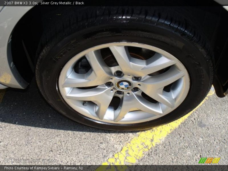 Silver Grey Metallic / Black 2007 BMW X3 3.0si