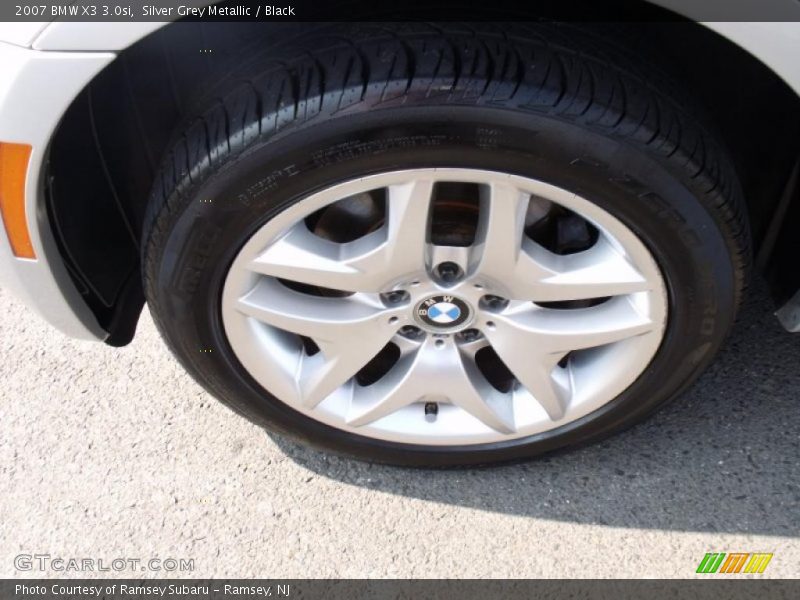 Silver Grey Metallic / Black 2007 BMW X3 3.0si