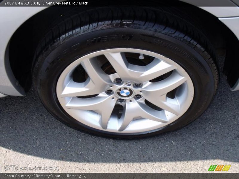 Silver Grey Metallic / Black 2007 BMW X3 3.0si