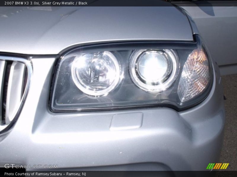Silver Grey Metallic / Black 2007 BMW X3 3.0si