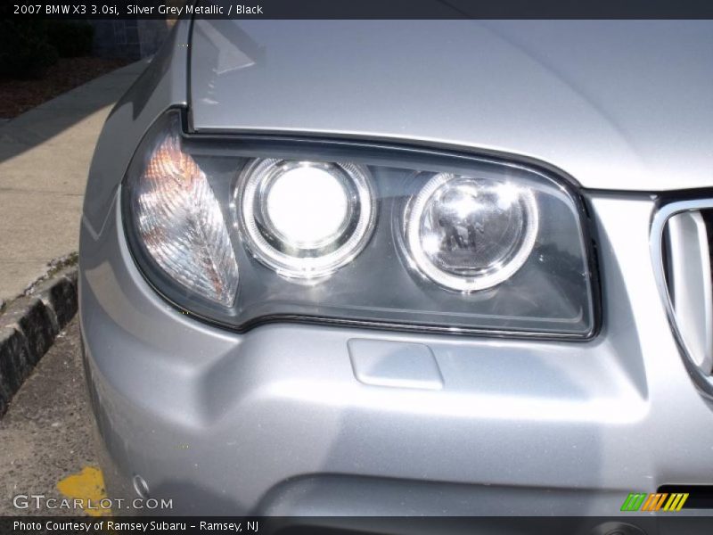 Silver Grey Metallic / Black 2007 BMW X3 3.0si