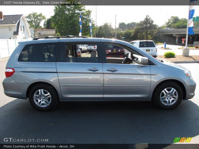 Slate Green Metallic / Gray 2007 Honda Odyssey EX