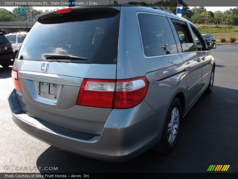 Slate Green Metallic / Gray 2007 Honda Odyssey EX
