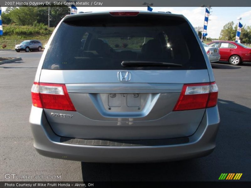 Slate Green Metallic / Gray 2007 Honda Odyssey EX