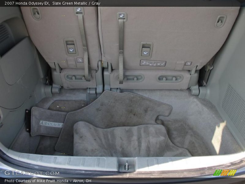 Slate Green Metallic / Gray 2007 Honda Odyssey EX