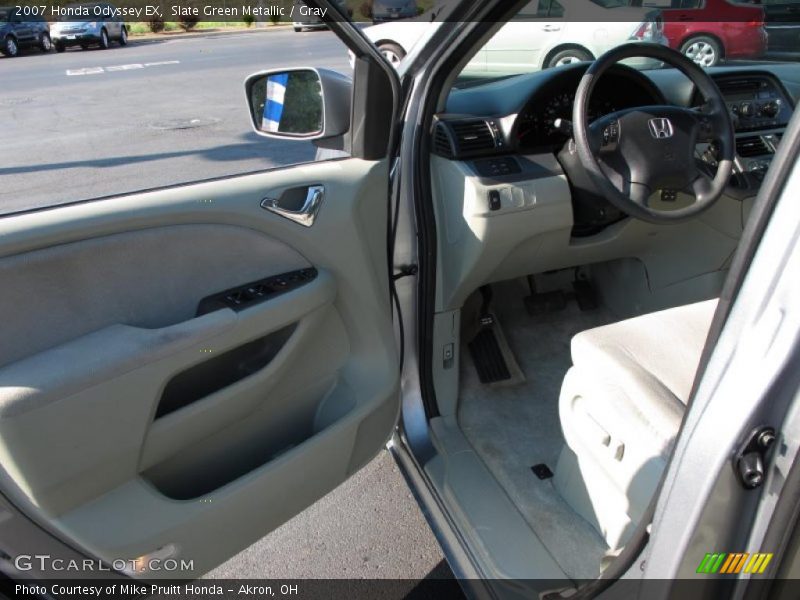 Slate Green Metallic / Gray 2007 Honda Odyssey EX