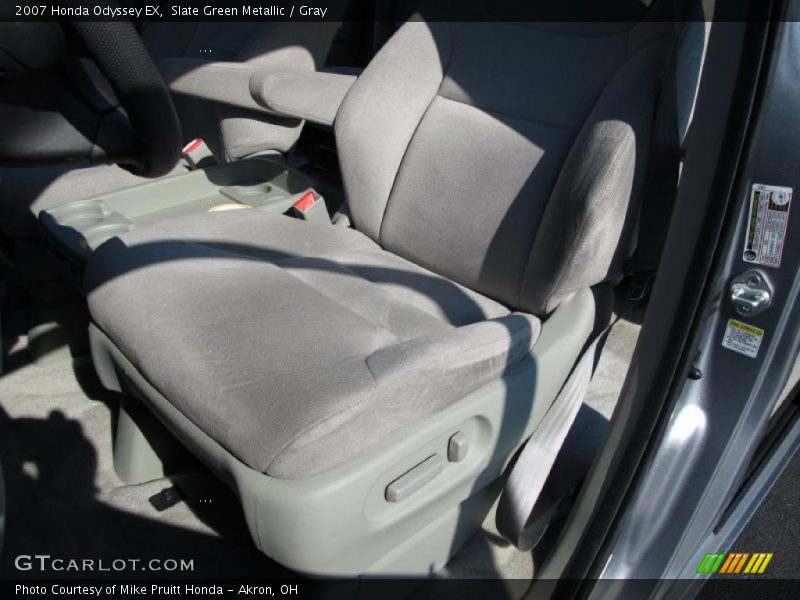 Slate Green Metallic / Gray 2007 Honda Odyssey EX