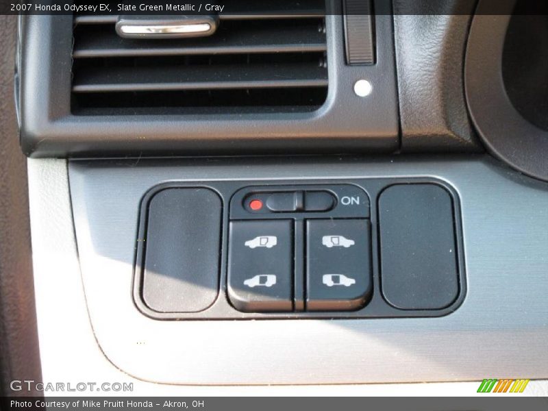 Slate Green Metallic / Gray 2007 Honda Odyssey EX