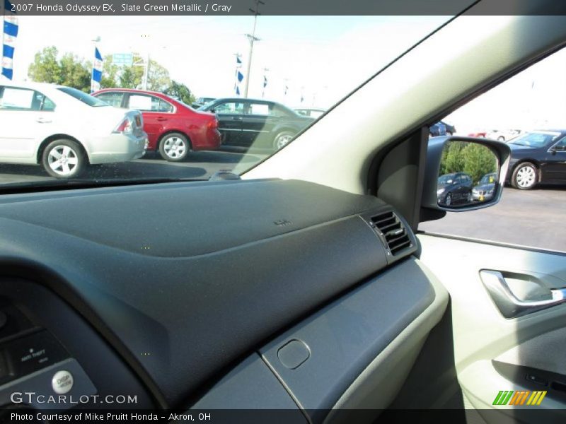 Slate Green Metallic / Gray 2007 Honda Odyssey EX