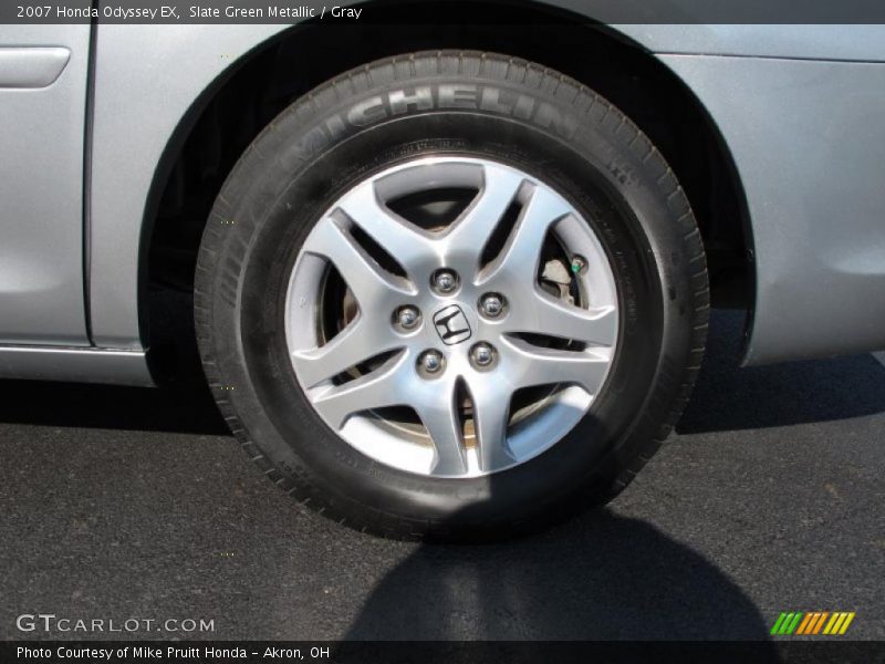 Slate Green Metallic / Gray 2007 Honda Odyssey EX