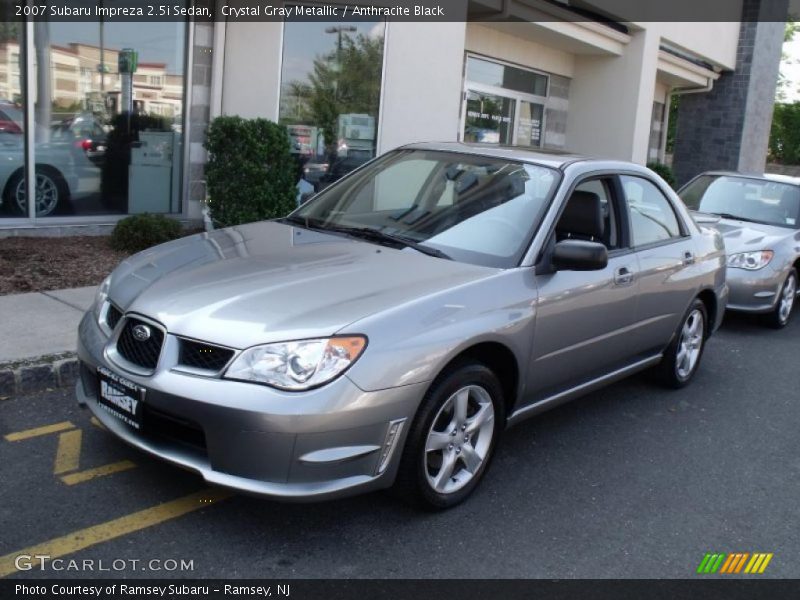Crystal Gray Metallic / Anthracite Black 2007 Subaru Impreza 2.5i Sedan