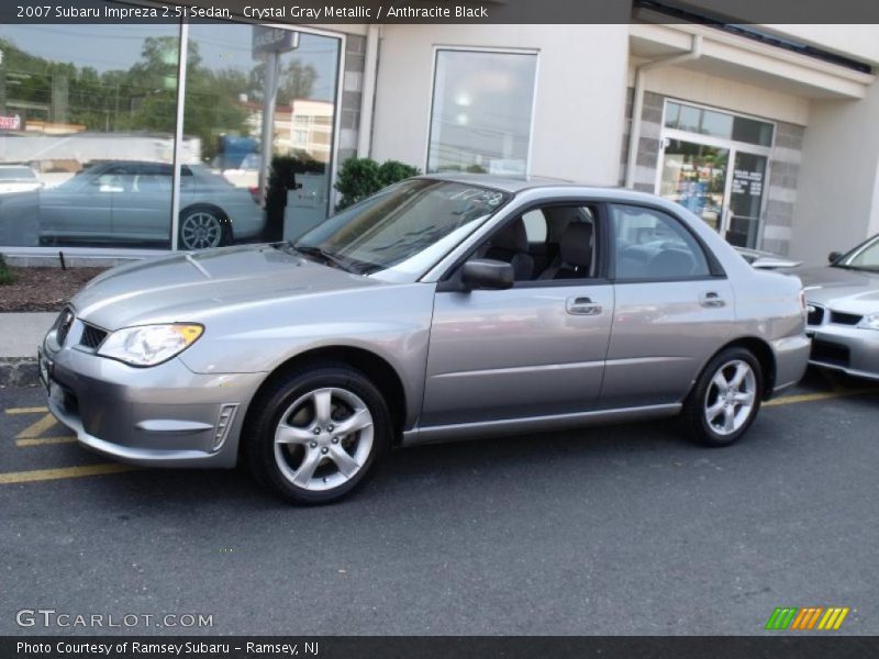 Crystal Gray Metallic / Anthracite Black 2007 Subaru Impreza 2.5i Sedan