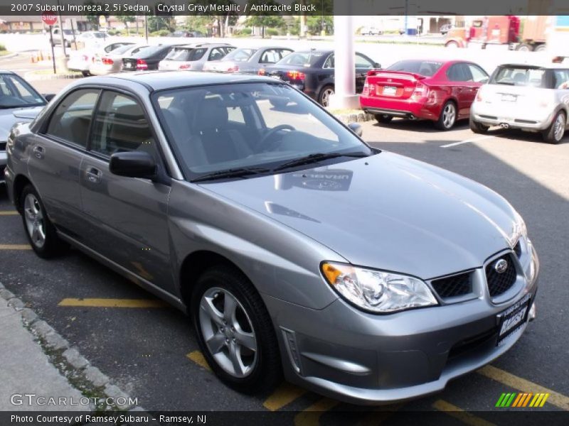 Crystal Gray Metallic / Anthracite Black 2007 Subaru Impreza 2.5i Sedan