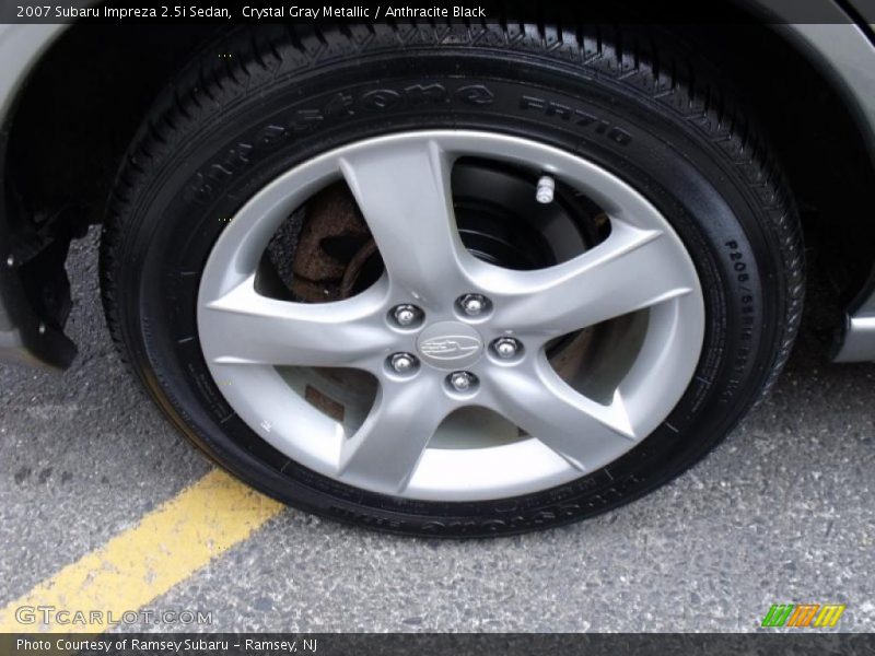 Crystal Gray Metallic / Anthracite Black 2007 Subaru Impreza 2.5i Sedan