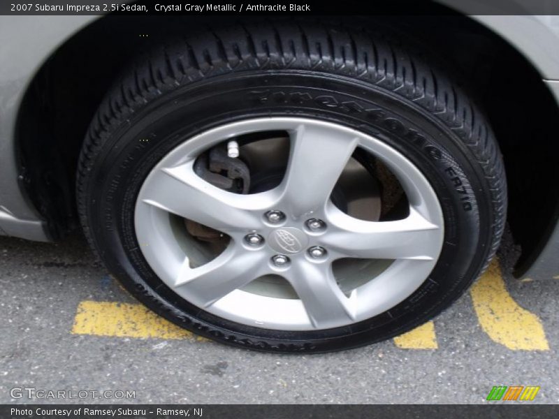 Crystal Gray Metallic / Anthracite Black 2007 Subaru Impreza 2.5i Sedan